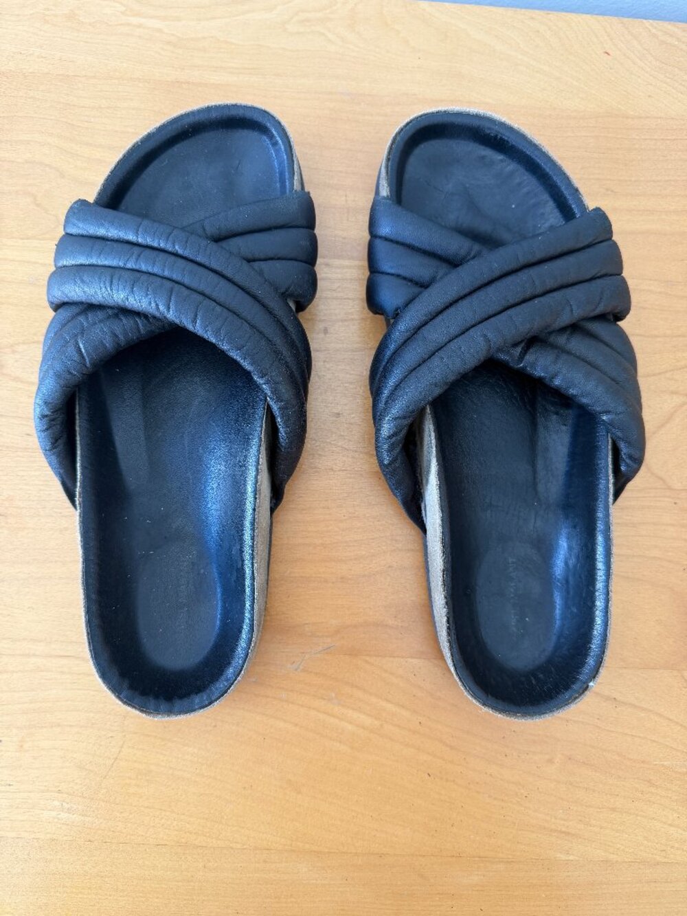 Isabel Marant Black Holden Leather Sandals.  Size US 7.5 - Picture 2 of 6